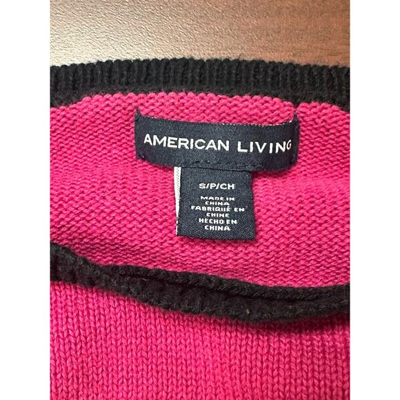 American Living Sweater Womens Size Small Crewneck Multicolor‎ Outdoors Y2K - Picture 3 of 6